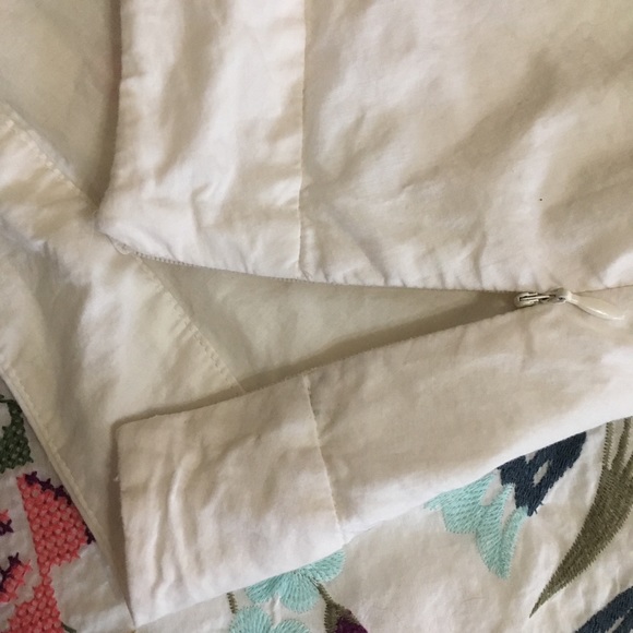 SOLD Talbots cotton embroidered floral midi skirt - Picture 10 of 11